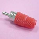 (image for) RCA Plug Screw-Cap Red (PLP004)