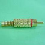 (image for) RCA Plug, Gold-Plated, Red (PLP034)
