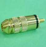 (image for) RCA Plug Gold 5mm Black (PLP051)