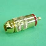 (image for) RCA Plug Gold 5mm Red (PLP052)