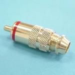 (image for) RCA Plug Gold 6mm Red (PLP054)