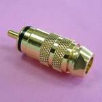 (image for) RCA Plug Gold 7mm Black (PLP055)