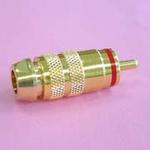 (image for) RCA Plug Gold 7mm Red (PLP056)