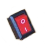 (image for) Red Rocker Switch 6A 230VAC SPST LOCKING (SWR055)