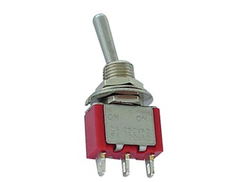 (image for) VERTICAL TOGGLE SWITCH SPDT ON-ON - PCB TYPE (SWT013)