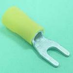 (image for) Insulated Crimp Spade Yellow 4.3mm 10-pack (TML232)
