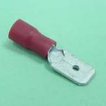 (image for) 6.25mm Part-Insulated Male Disconnect Red 6-pack (TML311)