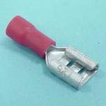 (image for) 6.25mm Part-Insulated Female Disconnect Red 6-pk (TML314)