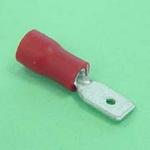 (image for) 5mm Part-Insulated Male Disconnect Red 6-pack (TML371)