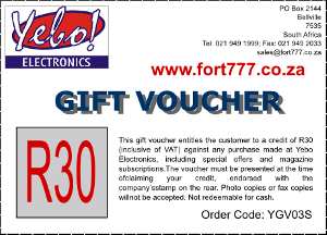 (image for) Gift Voucher, R30 (YGV03S)